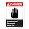 Signmission ANSI Danger, 10" Height, 14" Width, Plastic, 14" W, 10" H, Lndscp, Unauthorized Personnel Keep Out OS-DS-P-1014-L-19895 - alternate 1